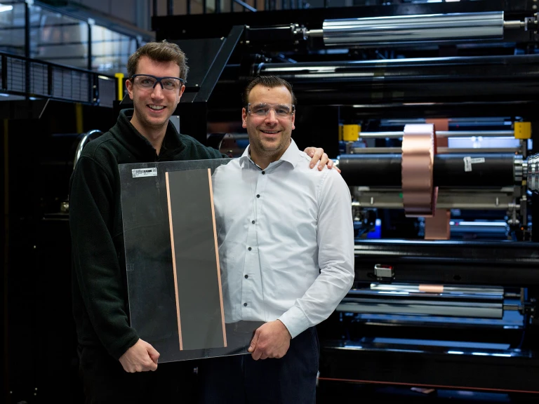 Image: We’ve just framed the electrode from our 1,000th customer order.
