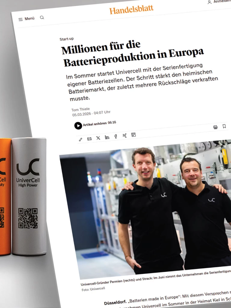 Investitionsrunde UniverCell Handelsblatt